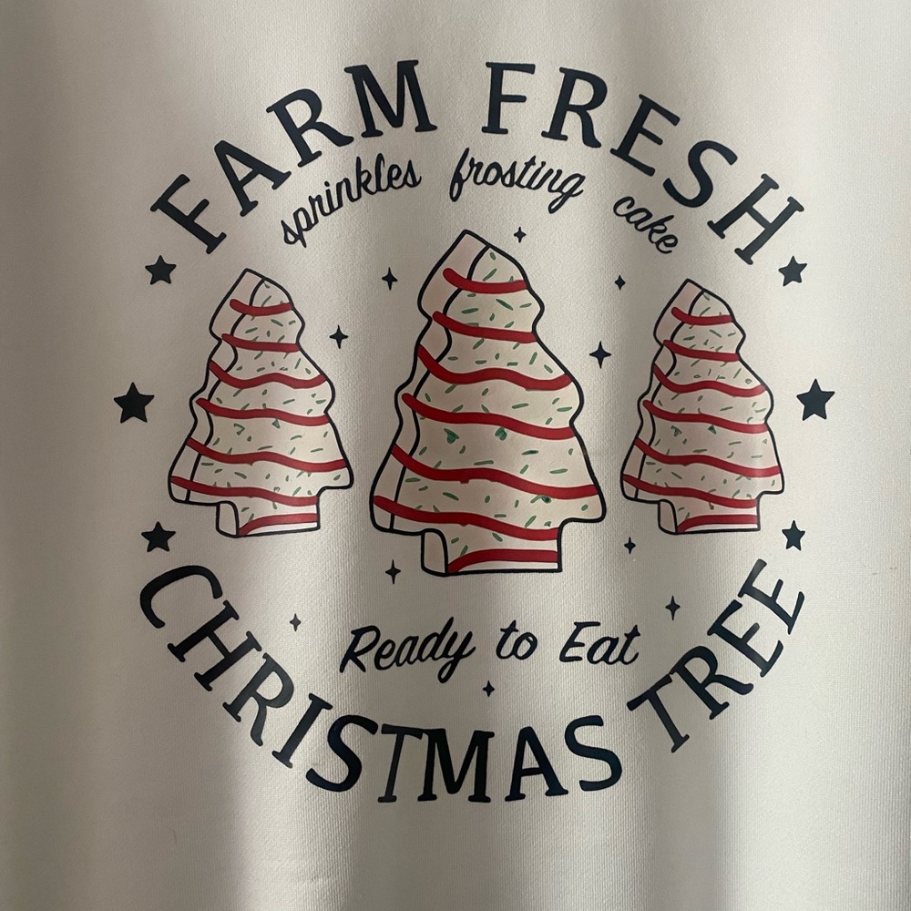 Little Debbie White Christmas Tree Sweatshirt - Picture 3 of 3